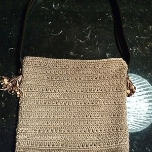 The Sac Beige/Khaki with Beads